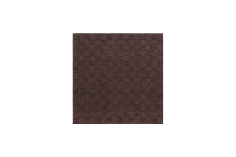 Sydney Uldtæppe 200x200 cm - Brun - Tekstiler - Tæpper - Moderne tæppe - Uldtæppe