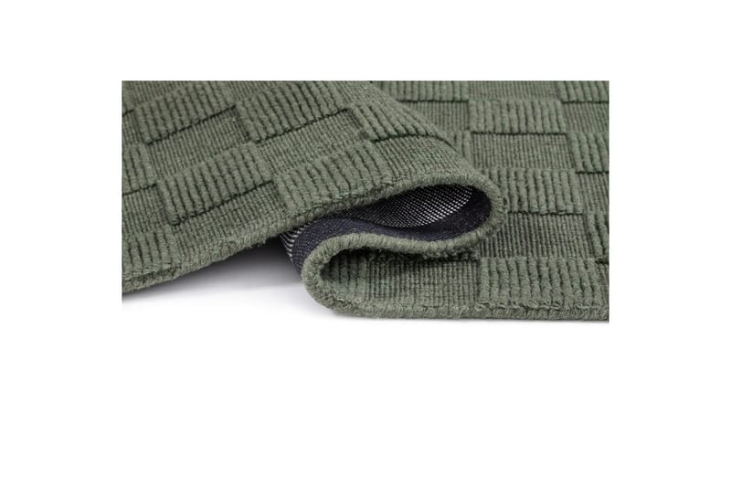 Sydney Uldtæppe 200x200 cm - Grøn - Tekstiler - Tæpper - Moderne tæppe - Uldtæppe