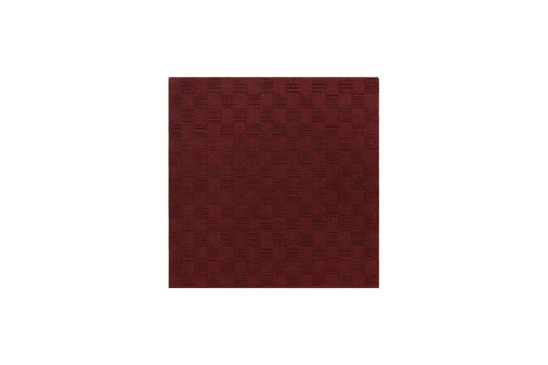 Sydney Uldtæppe 200x200 cm - Rød - Tekstiler - Tæpper - Moderne tæppe - Uldtæppe