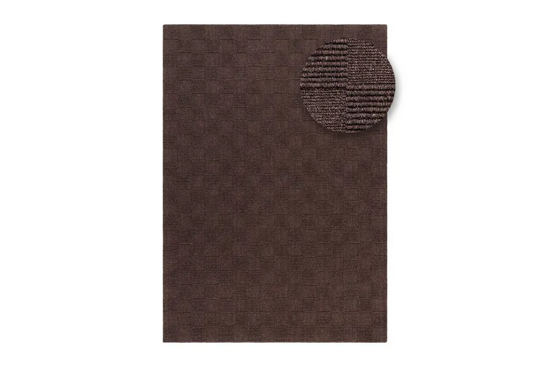 Sydney Uldtæppe 200x300 cm - Brun - Tekstiler - Tæpper - Moderne tæppe - Uldtæppe