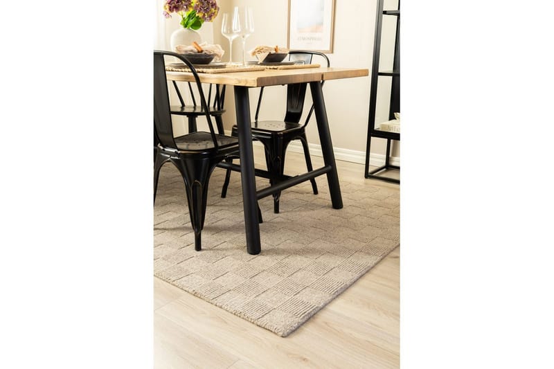 Sydney Uldtæppe 200x300 cm - Grå - Tekstiler - Tæpper - Moderne tæppe - Uldtæppe