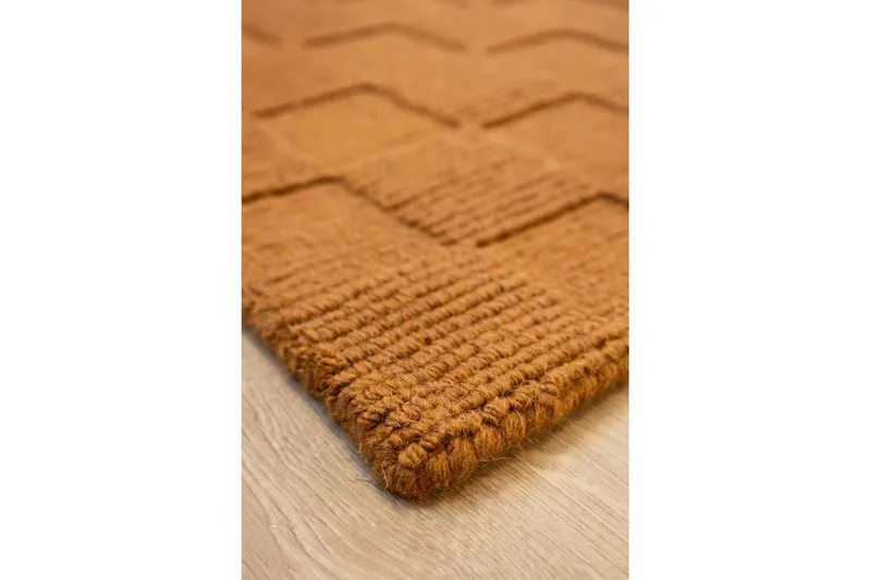 Sydney Uldtæppe 200x300 cm - Orange - Tekstiler - Tæpper - Moderne tæppe - Uldtæppe