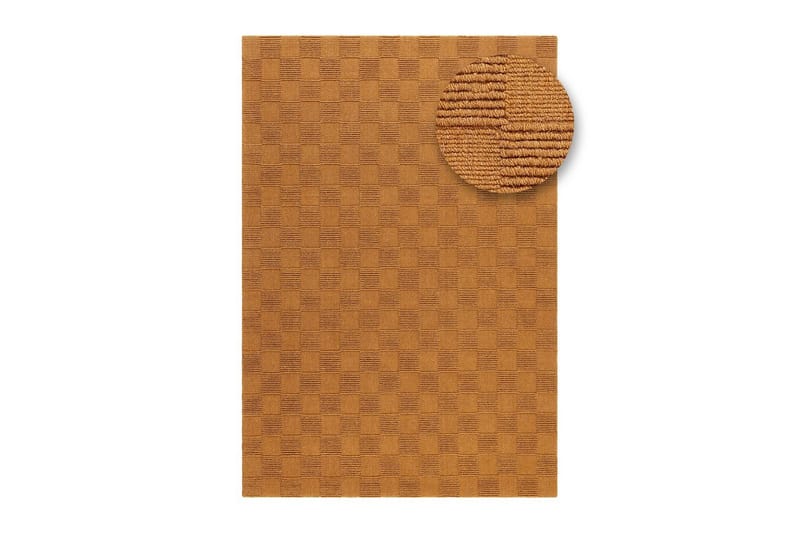 Sydney Uldtæppe 200x300 cm - Orange - Tekstiler - Tæpper - Moderne tæppe - Uldtæppe