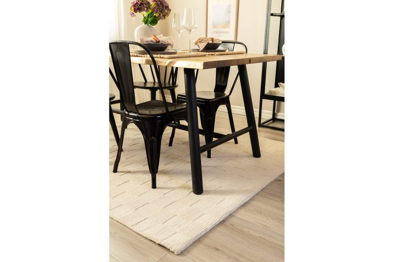 Sydney Uldtæppe 240x340 cm - Beige - Tekstiler - Tæpper - Moderne tæppe - Uldtæppe