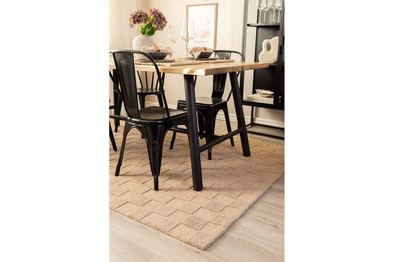 Sydney Uldtæppe 240x340 cm - Beige - Tekstiler - Tæpper - Moderne tæppe - Uldtæppe