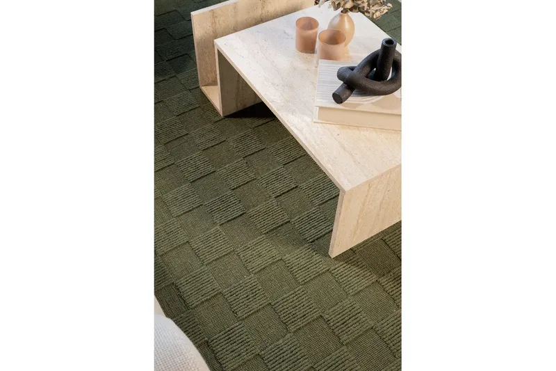 Sydney Uldtæppe 240x340 cm - Grøn - Tekstiler - Tæpper - Moderne tæppe - Uldtæppe