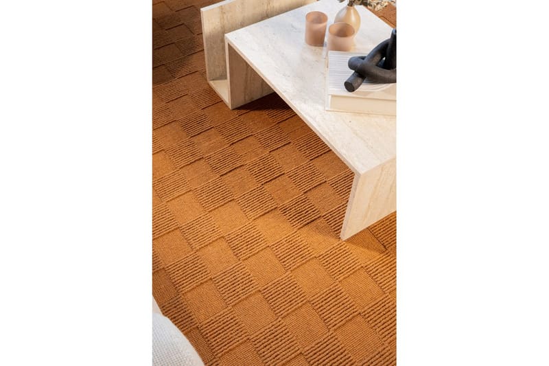 Sydney Uldtæppe 240x340 cm - Orange - Tekstiler - Tæpper - Moderne tæppe - Uldtæppe
