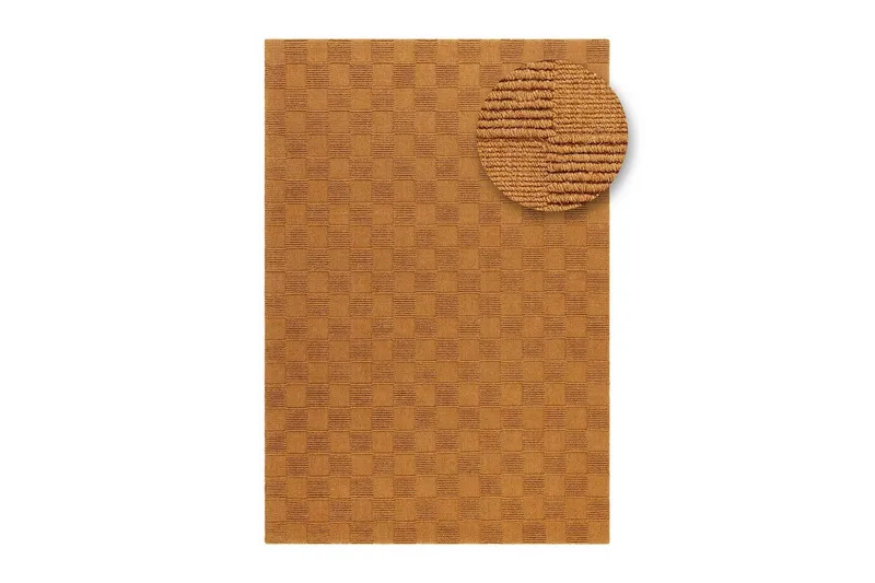 Sydney Uldtæppe 240x340 cm - Orange - Tekstiler - Tæpper - Moderne tæppe - Uldtæppe