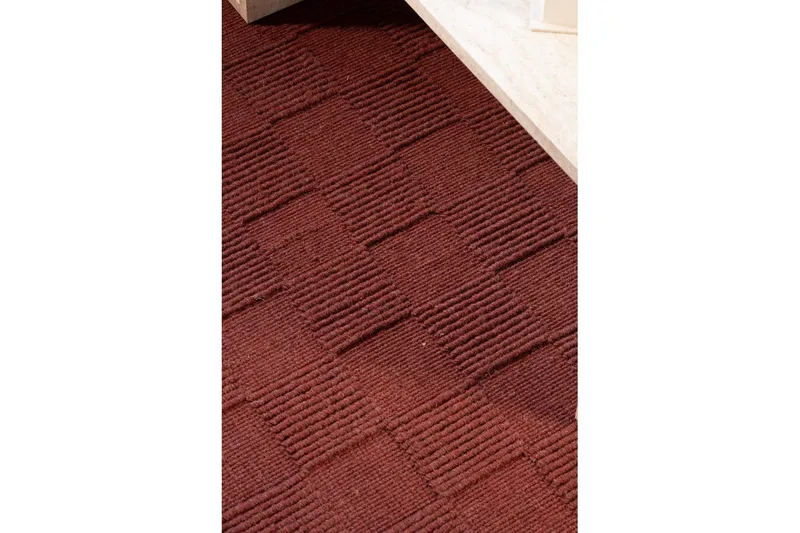 Sydney Uldtæppe 240x340 cm - Rød - Tekstiler - Tæpper - Moderne tæppe - Uldtæppe