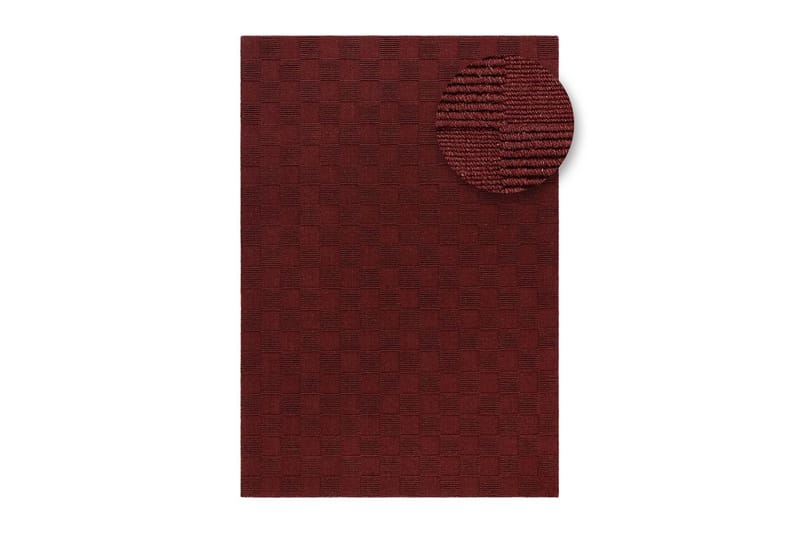 Sydney Uldtæppe 240x340 cm - Rød - Tekstiler - Tæpper - Moderne tæppe - Uldtæppe