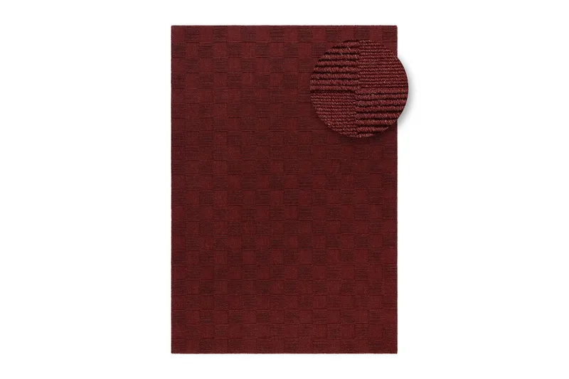 Sydney Uldtæppe 240x340 cm - Rød - Tekstiler - Tæpper - Moderne tæppe - Uldtæppe