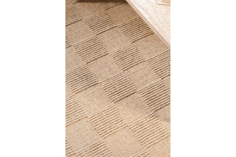 Sydney Uldtæppe 80x150 cm - Beige - Tekstiler - Tæpper - Moderne tæppe - Uldtæppe
