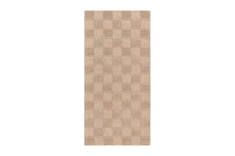 Sydney Uldtæppe 80x150 cm - Beige - Tekstiler - Tæpper - Moderne tæppe - Uldtæppe