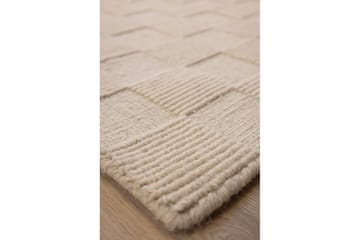 Sydney Uldtæppe 80x150 cm - Beige - Tekstiler - Tæpper - Moderne tæppe - Uldtæppe