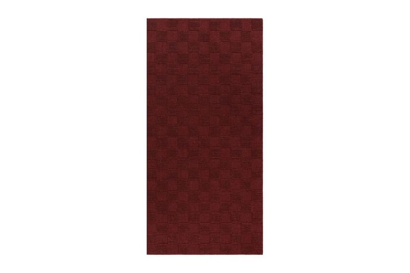 Sydney Uldtæppe 80x150 cm - Rød - Tekstiler - Tæpper - Moderne tæppe - Uldtæppe