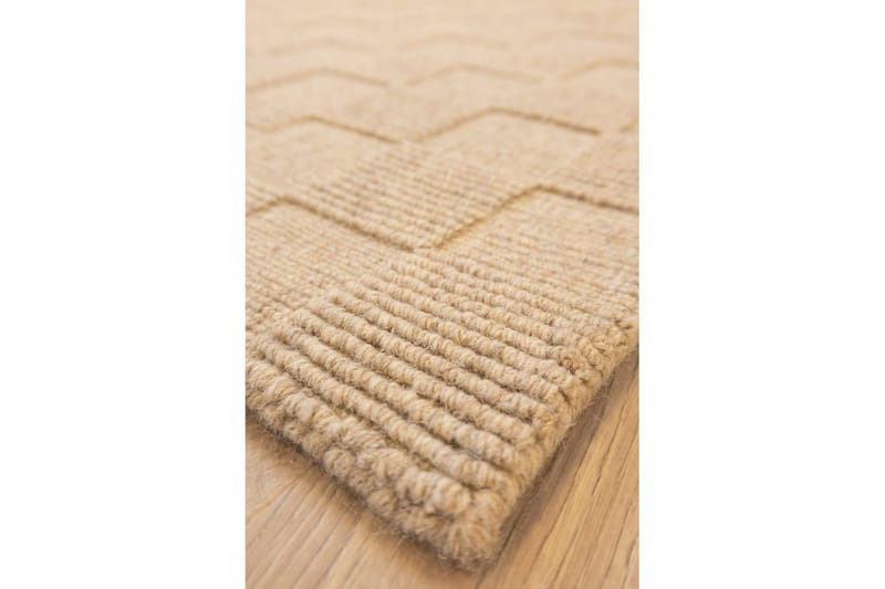 Sydney Uldtæppe 80x250 cm - Beige - Tekstiler - Tæpper - Moderne tæppe - Uldtæppe