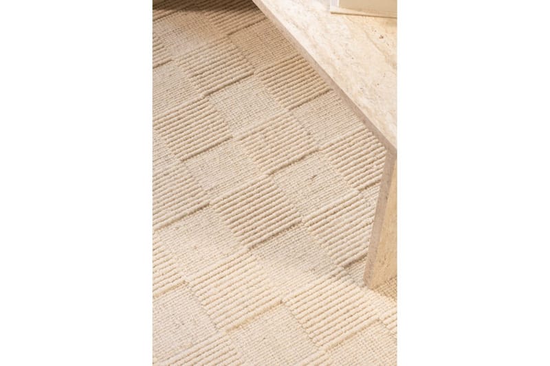 Sydney Uldtæppe 80x250 cm - Beige - Tekstiler - Tæpper - Moderne tæppe - Uldtæppe
