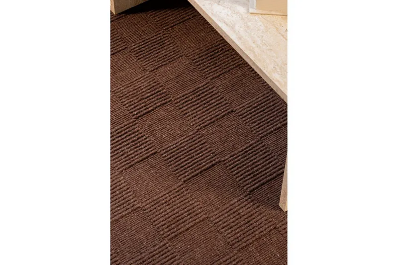 Sydney Uldtæppe 80x250 cm - Brun - Tekstiler - Tæpper - Moderne tæppe - Uldtæppe