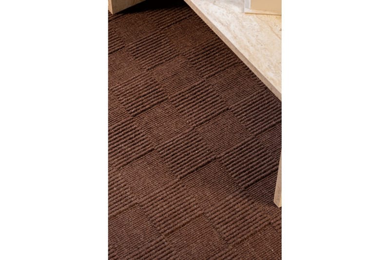 Sydney Uldtæppe 80x250 cm - Brun - Tekstiler - Tæpper - Moderne tæppe - Uldtæppe