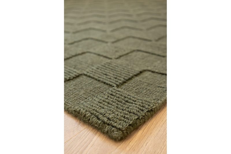 Sydney Uldtæppe 80x250 cm - Grøn - Tekstiler - Tæpper - Moderne tæppe - Uldtæppe