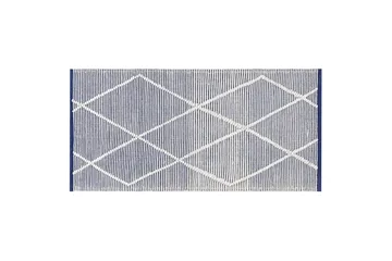 Synopa Ryetæppe 80x150 cm - Sort/hvid - Tekstiler - Tæpper - Moderne tæppe - Bomuldstæpper