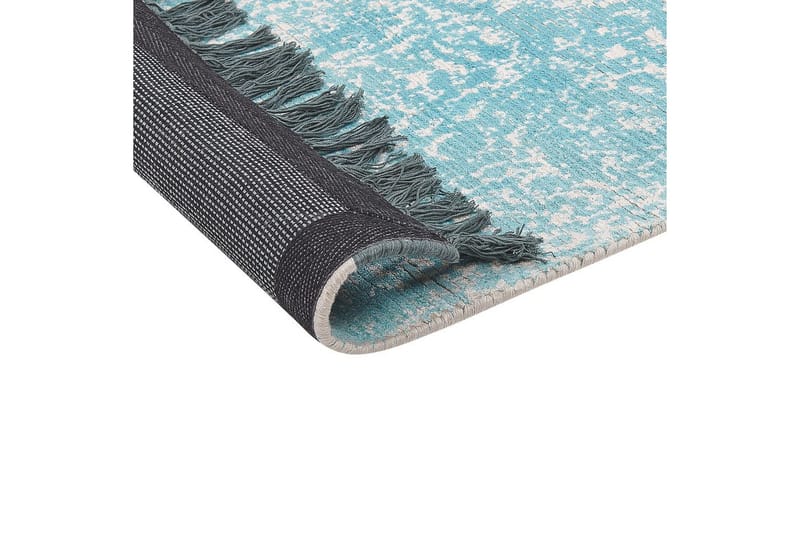 Tæppe Akarsu - Blå, beige, 140x200 cm - Tekstiler - Tæpper - Moderne tæppe - Viskosetæpper & kunstsilketæpper