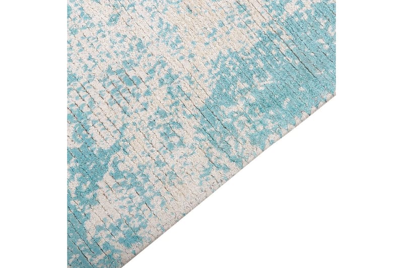Tæppe Akarsu - Blå, beige, 80x150 cm - Tekstiler - Tæpper - Moderne tæppe - Viskosetæpper & kunstsilketæpper