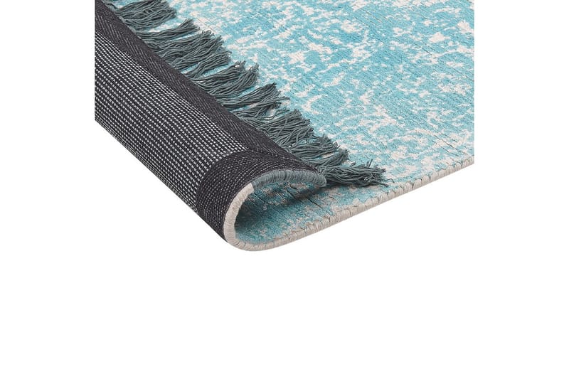 Tæppe Akarsu - Blå, beige, 80x150 cm - Tekstiler - Tæpper - Moderne tæppe - Viskosetæpper & kunstsilketæpper