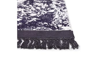 Tæppe Akarsu - Violet, hvid, 140x200 cm - Tekstiler - Tæpper - Moderne tæppe - Viskosetæpper & kunstsilketæpper