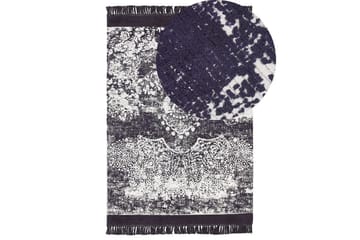 Tæppe Akarsu - Violet, hvid, 160x230 cm - Tekstiler - Tæpper - Moderne tæppe - Viskosetæpper & kunstsilketæpper