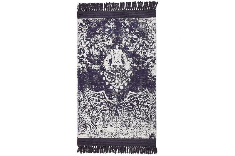 Tæppe Akarsu - Violet, hvid, 80x150 cm - Tekstiler - Tæpper - Moderne tæppe - Viskosetæpper & kunstsilketæpper