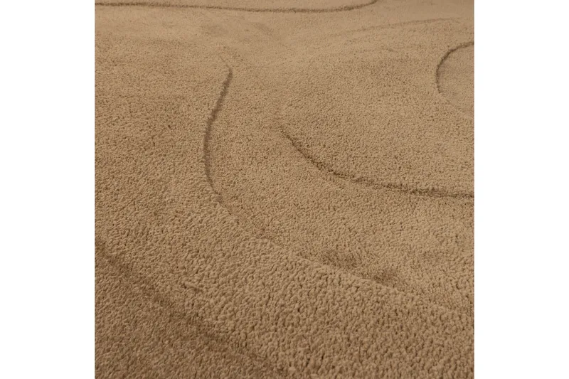 Tæppe Alya - Lysebrun - Tekstiler - Tæpper - Moderne tæppe - Uldtæppe