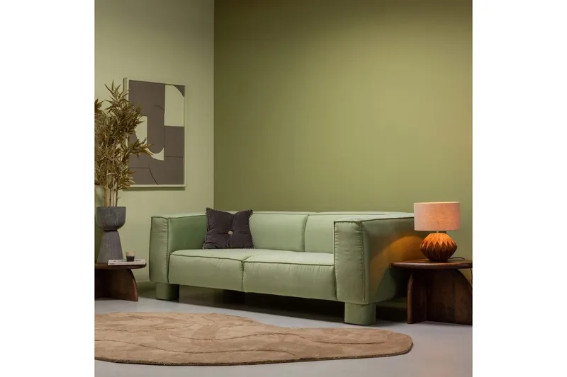 Tæppe Alya - Lysebrun - Tekstiler - Tæpper - Moderne tæppe - Uldtæppe