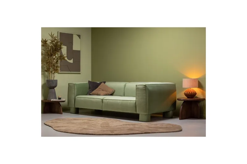 Tæppe Alya - Lysebrun - Tekstiler - Tæpper - Moderne tæppe - Uldtæppe