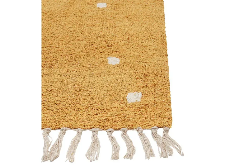 Tæppe Astaf - Gul - Tekstiler - Tæpper - Moderne tæppe - Bomuldstæpper
