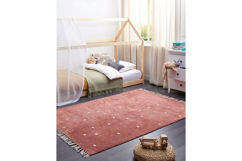 Tæppe Astaf - Rød - Tekstiler - Tæpper - Moderne tæppe - Bomuldstæpper