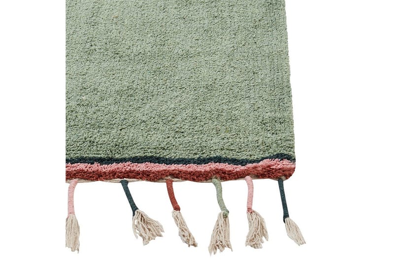 Tæppe Caparli - Grøn - Tekstiler - Tæpper - Moderne tæppe - Bomuldstæpper