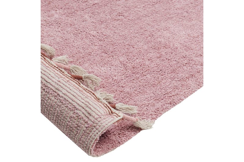 Tæppe Caparli - Rosa - Tekstiler - Tæpper - Moderne tæppe - Bomuldstæpper