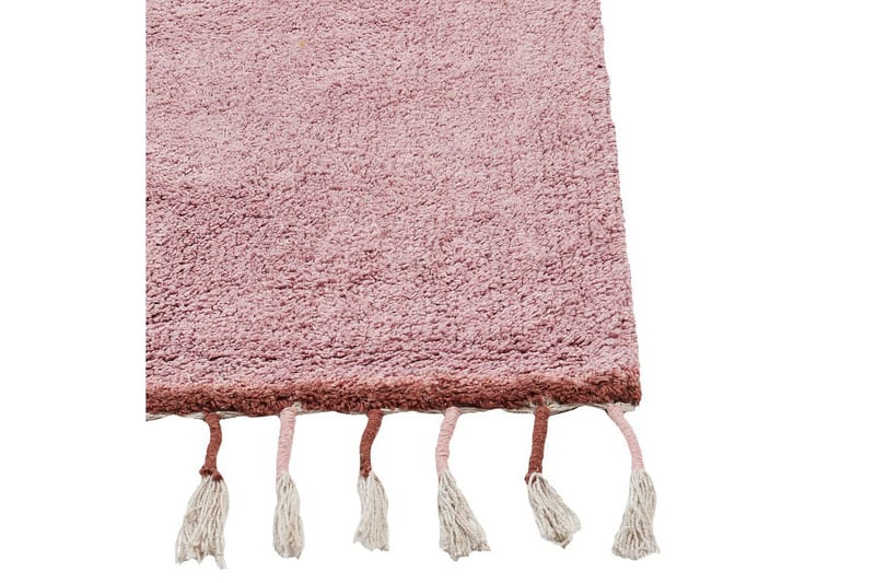 Tæppe Caparli - Rosa - Tekstiler - Tæpper - Moderne tæppe - Bomuldstæpper