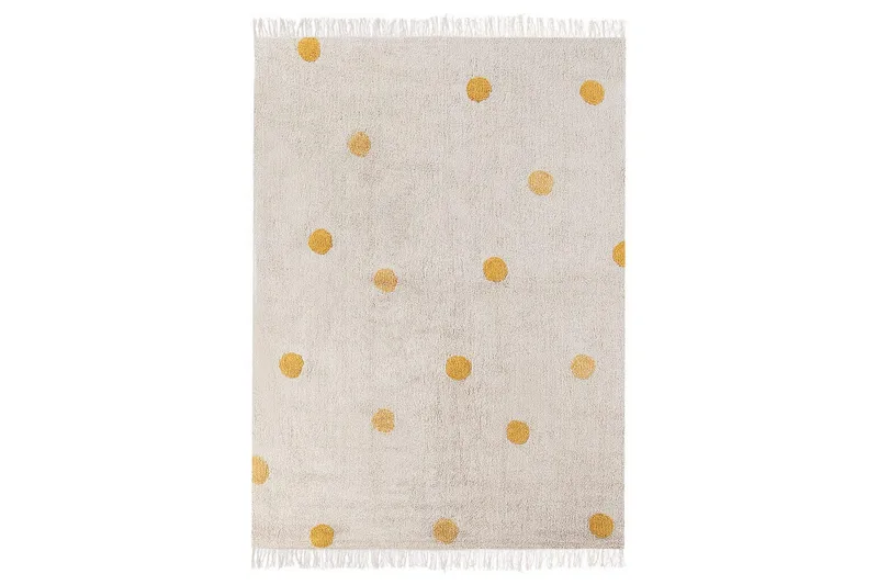 Tæppe Dardere - Beige, gul - Tekstiler - Tæpper - Moderne tæppe - Bomuldstæpper