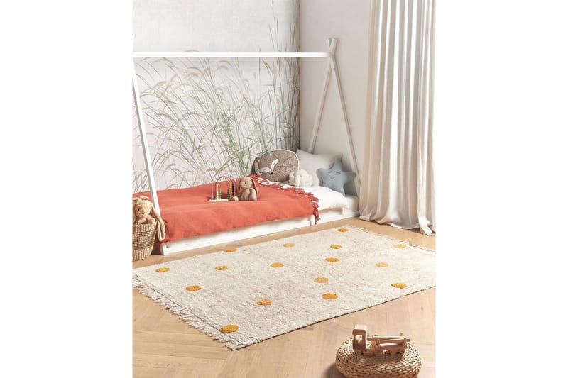 Tæppe Dardere - Beige, gul - Tekstiler - Tæpper - Moderne tæppe - Bomuldstæpper