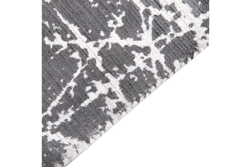 Tæppe Hanli - Grå, hvid, 160x230 cm - Tekstiler - Tæpper - Moderne tæppe - Viskosetæpper & kunstsilketæpper