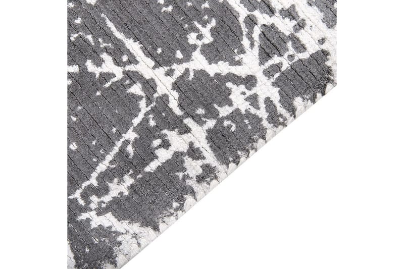 Tæppe Hanli - Grå, hvid, 80x150 cm - Tekstiler - Tæpper - Moderne tæppe - Viskosetæpper & kunstsilketæpper