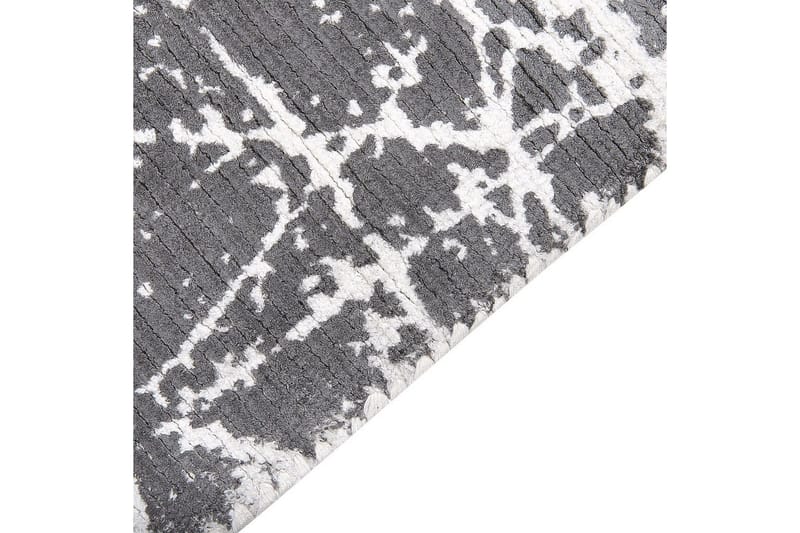 Tæppe Hanli - Grå, hvid, 80x150 cm - Tekstiler - Tæpper - Moderne tæppe - Viskosetæpper & kunstsilketæpper