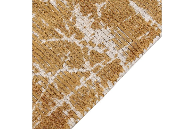 Tæppe Hanli - Orange, Hvid, 160x230 cm - Tekstiler - Tæpper - Moderne tæppe - Viskosetæpper & kunstsilketæpper