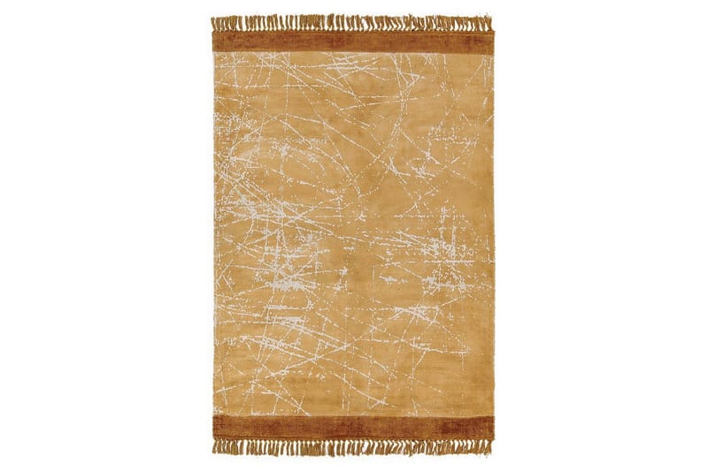 Tæppe Hanli, Orange, Hvid, 160x230 cm