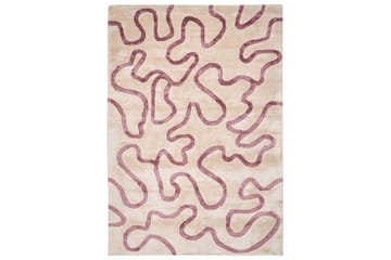 Tæppe Kappar - Beige, Rosa - Tekstiler - Tæpper - Moderne tæppe - Viskosetæpper & kunstsilketæpper