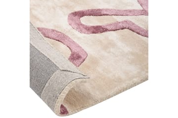 Tæppe Kappar - Beige, Rosa - Tekstiler - Tæpper - Moderne tæppe - Viskosetæpper & kunstsilketæpper