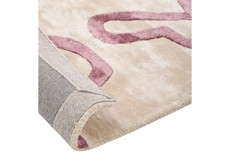 Tæppe Kappar - Beige, Rosa - Tekstiler - Tæpper - Moderne tæppe - Viskosetæpper & kunstsilketæpper