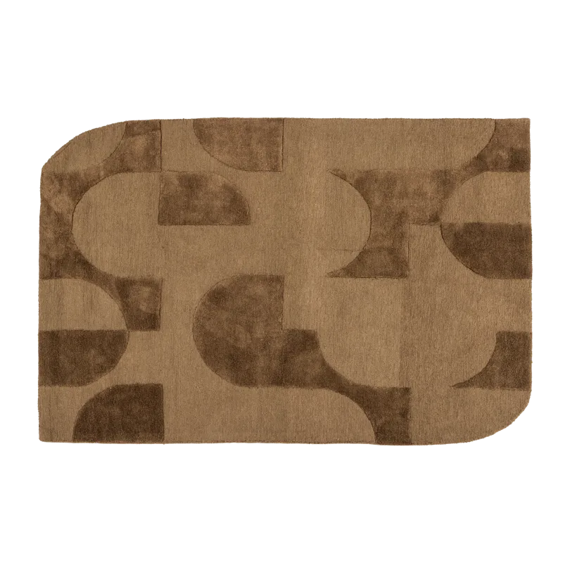 Tæppe Livo 160×160 cm, Brun